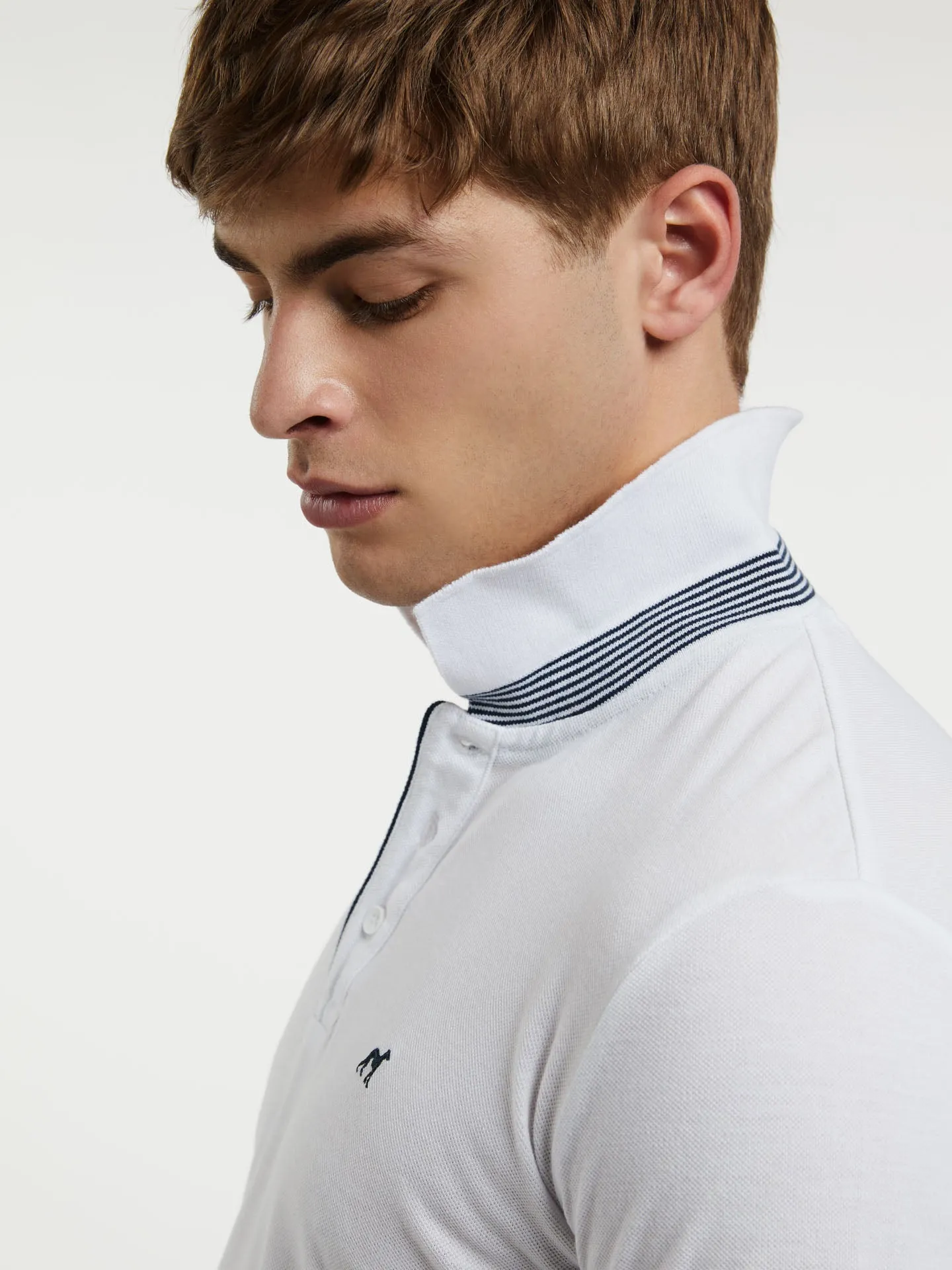 89 Recylced Edition' Polo Piqué Shirt With Contrast Details