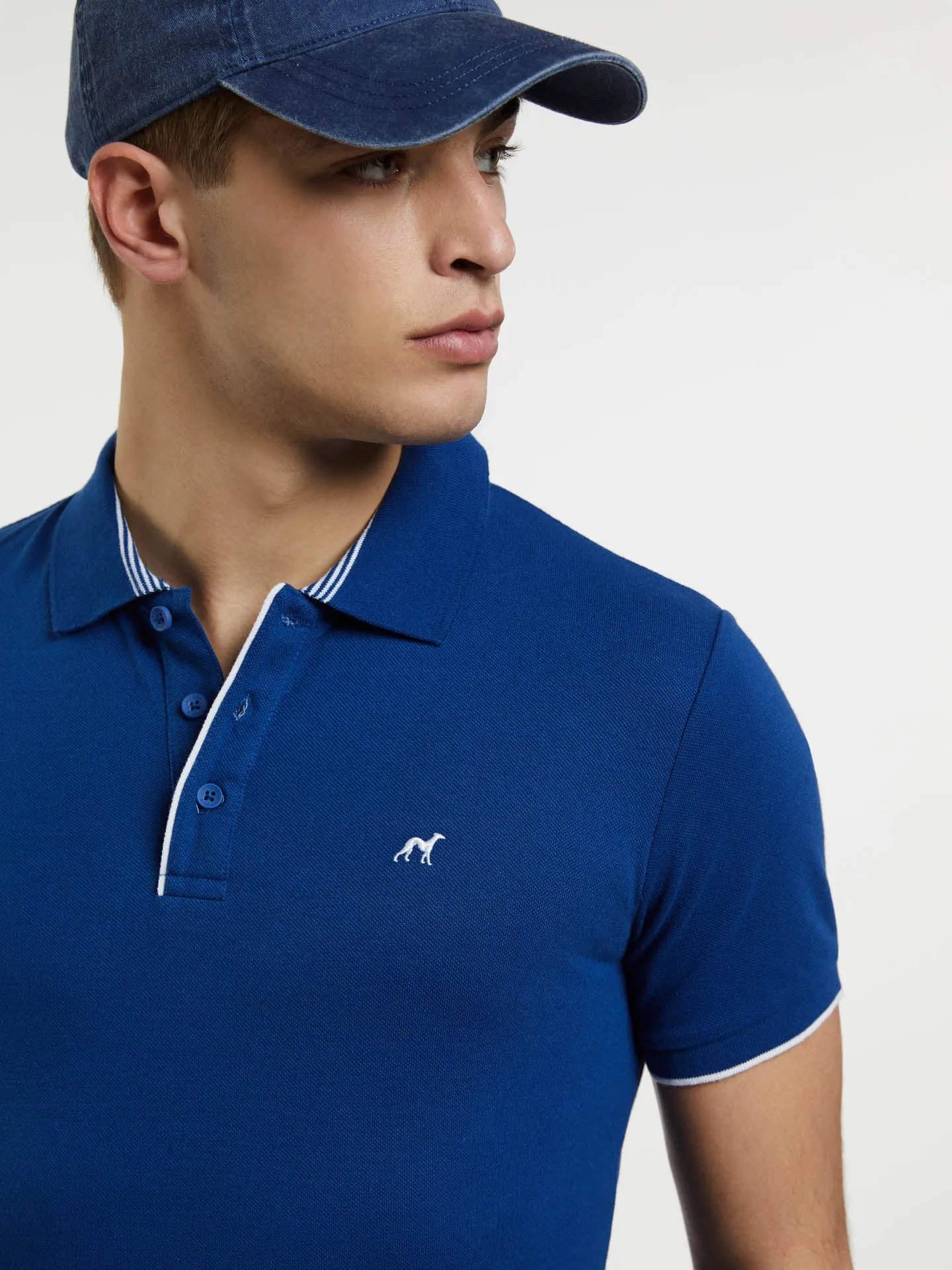 89 Recylced Edition' Polo Piqué Shirt With Contrast Details
