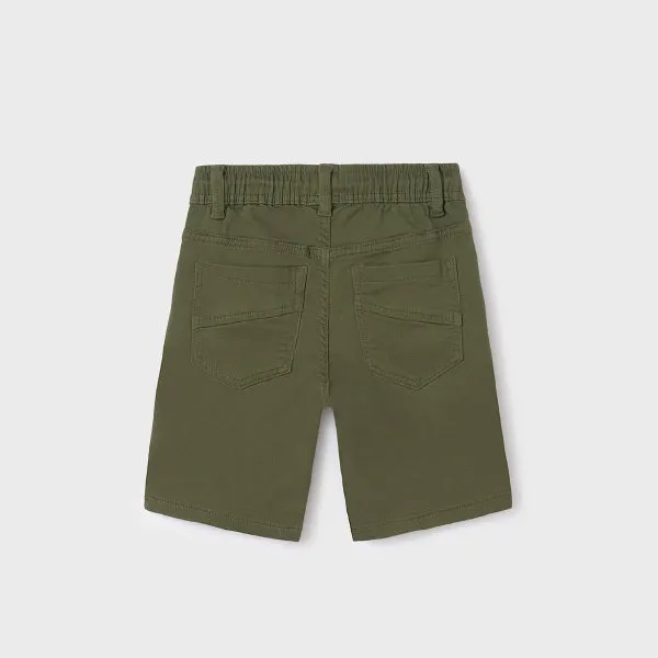 BOYS ARMY GREEN BERMUDA SHORT