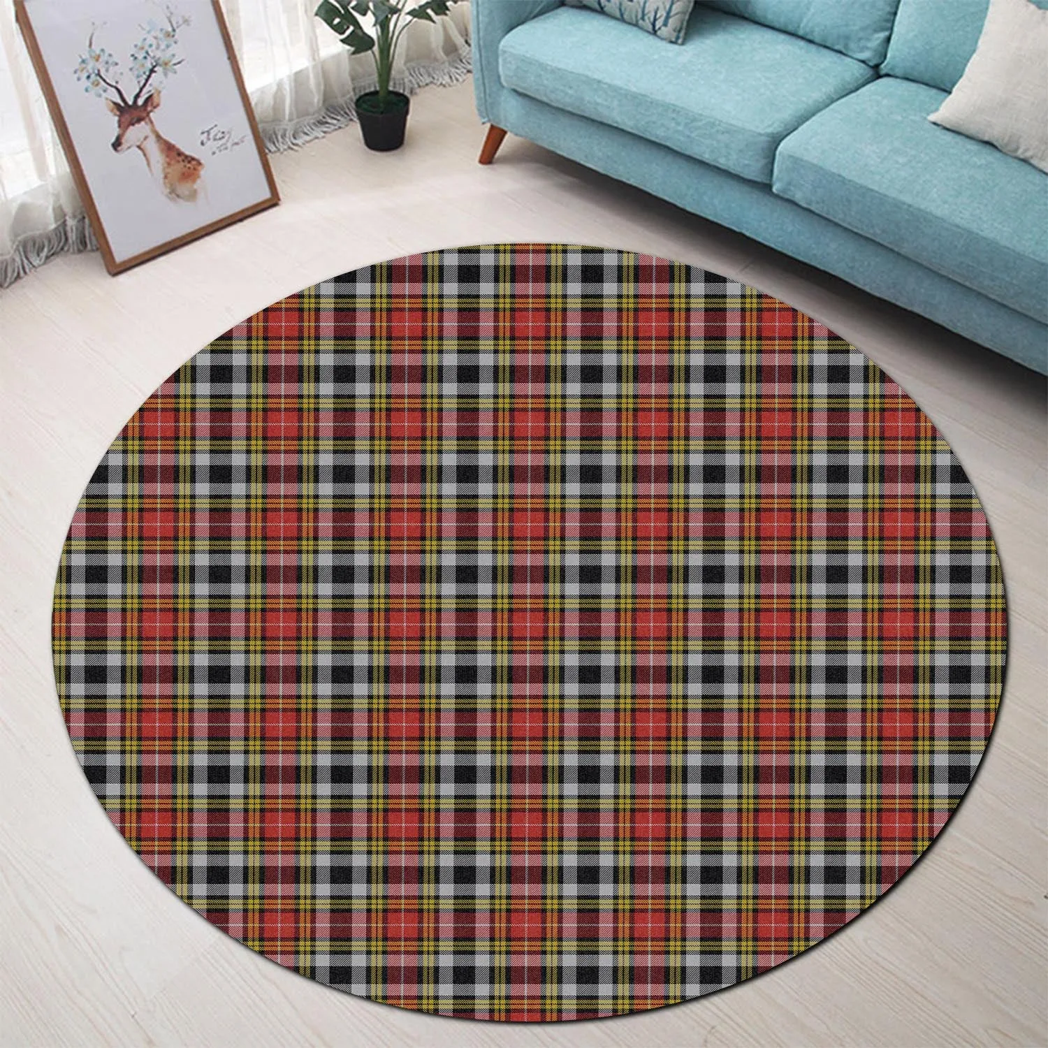 Buchanan Old Dress Tartan Round Rug