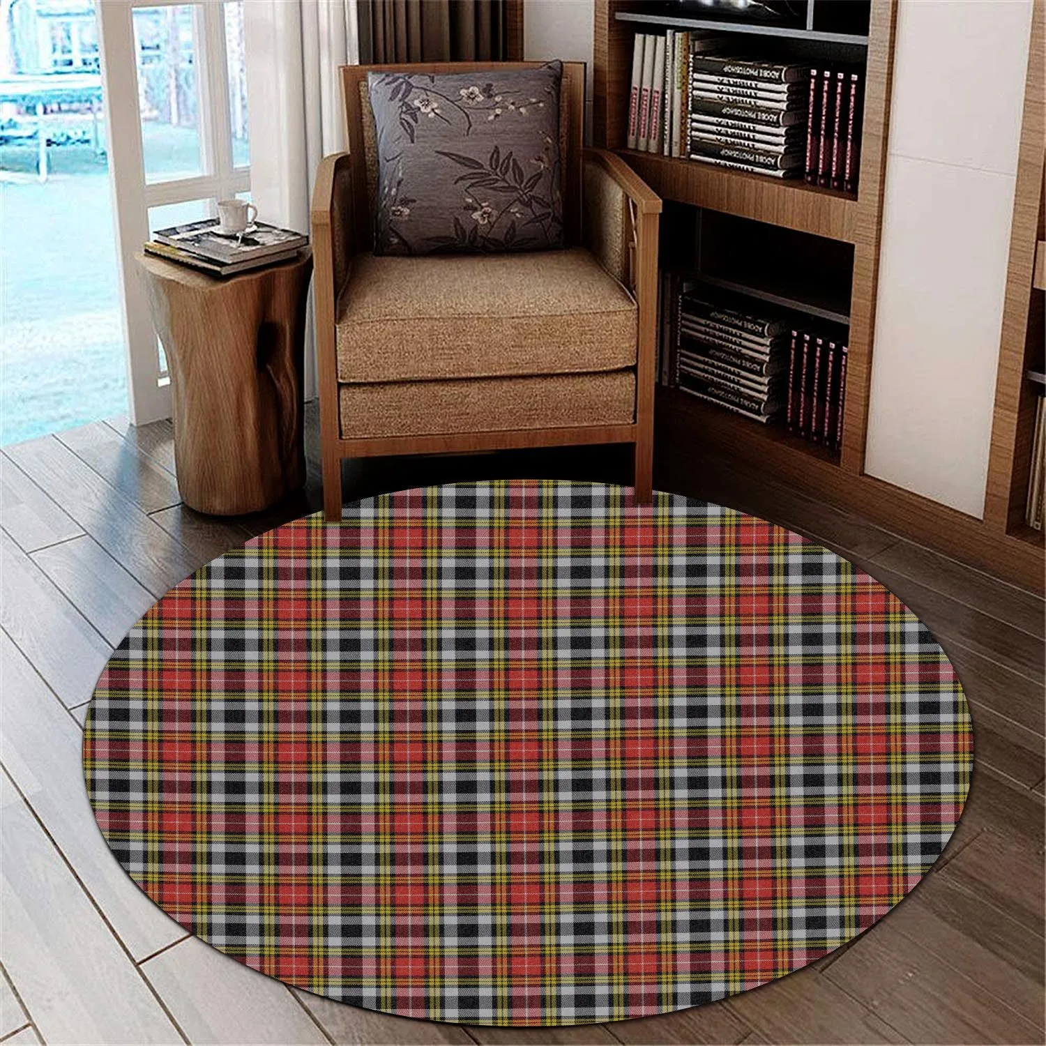 Buchanan Old Dress Tartan Round Rug