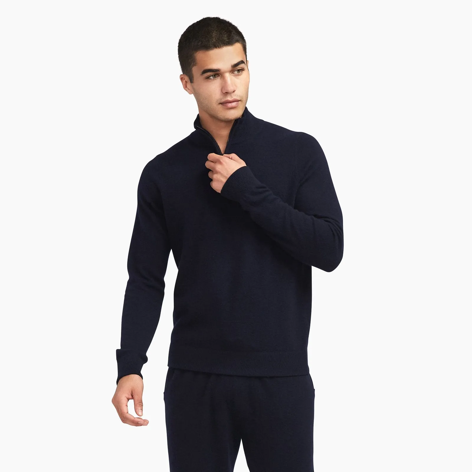 Cashmere Quarter Zip