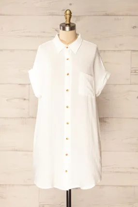 Davao Ivory | Short Oversized Shirt Dress