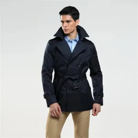 Double Breasted Slim Fit Trench Coat