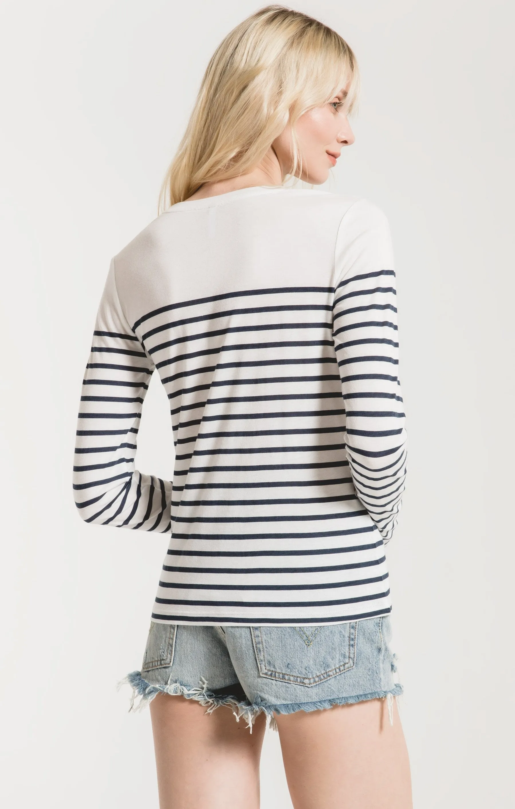 Fiore Stripe Long Sleeve Tee