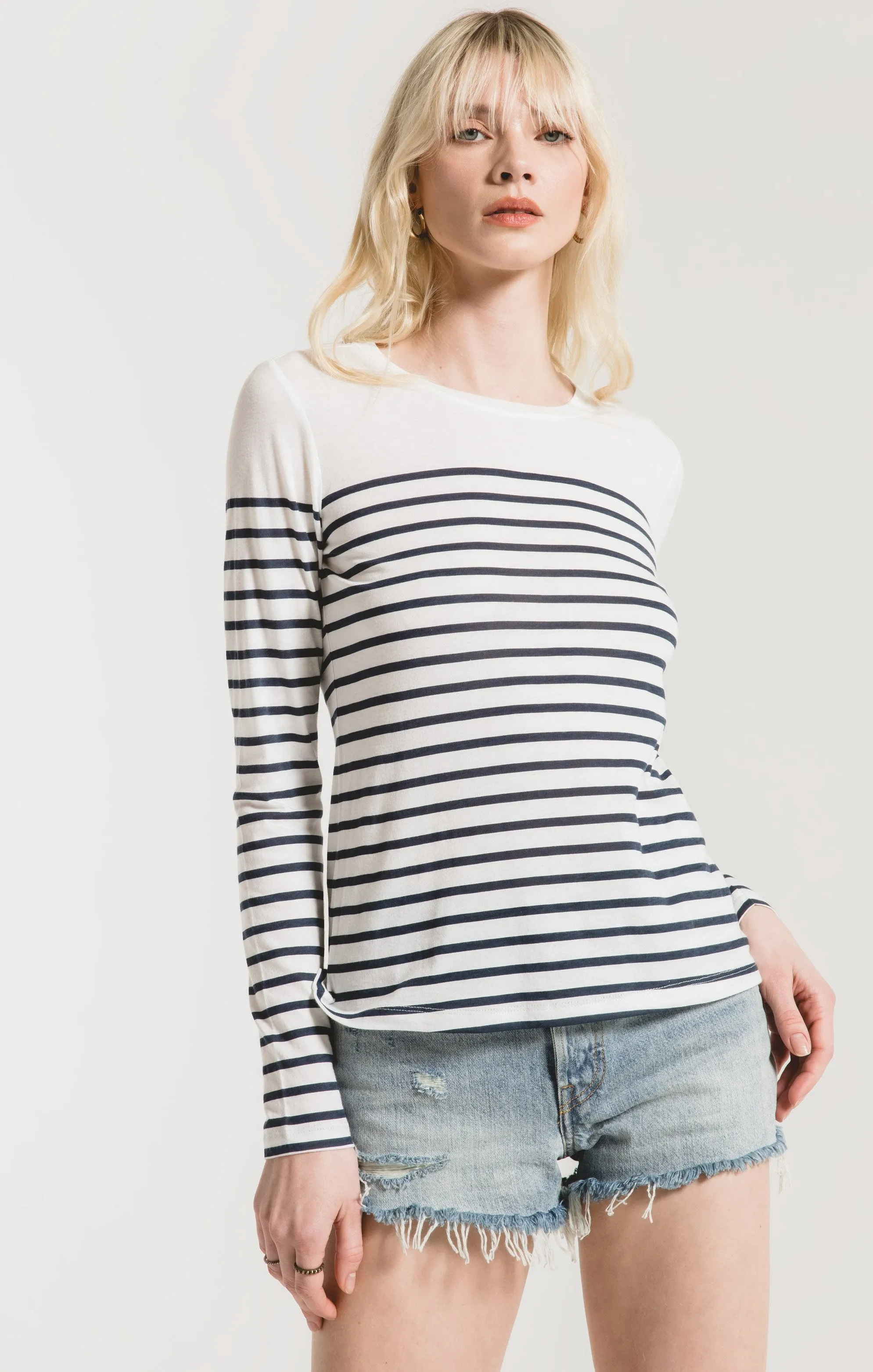 Fiore Stripe Long Sleeve Tee