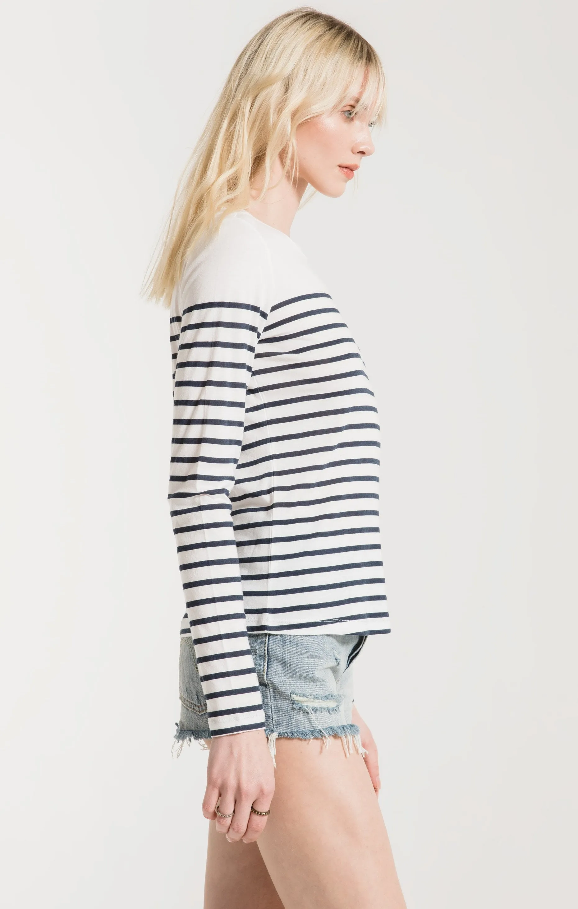 Fiore Stripe Long Sleeve Tee