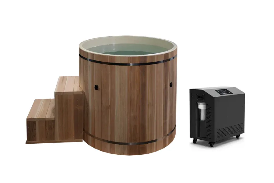 Golden Designs Dynamic Cold Therapy PVC Barrel Cold Plunge