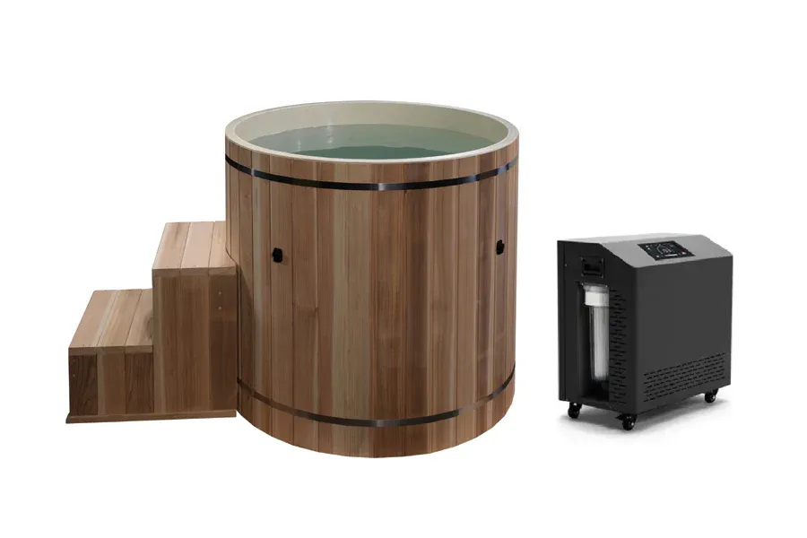 Golden Designs Dynamic Cold Therapy PVC Barrel Cold Plunge
