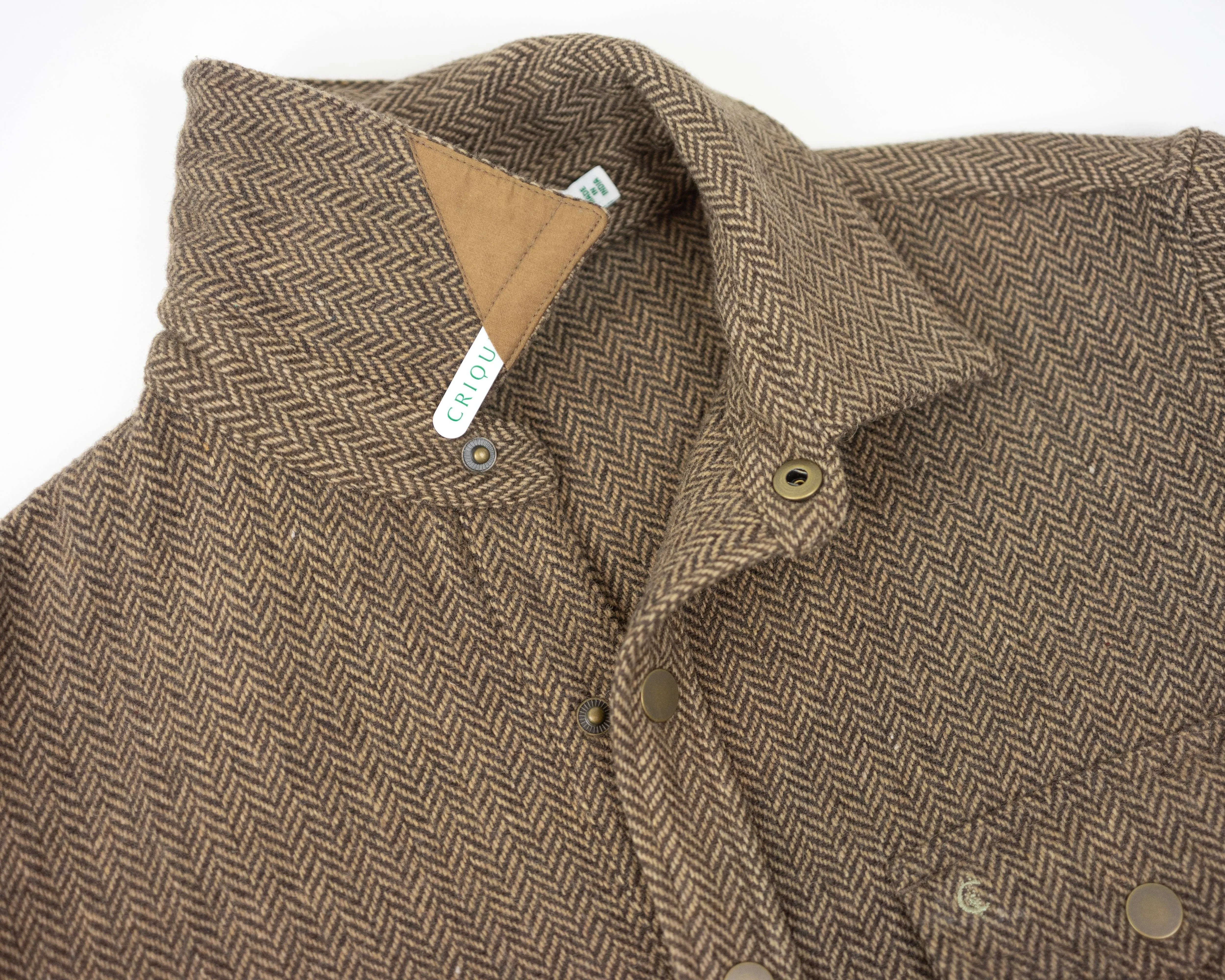 Herringbone Shacket - Camel