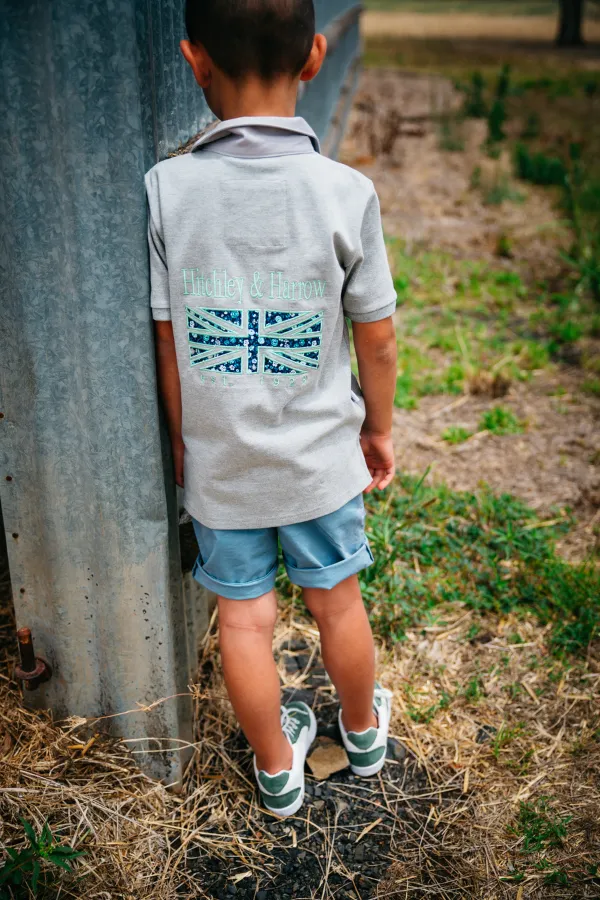 Junior Fitted Polo - EK11 Grey