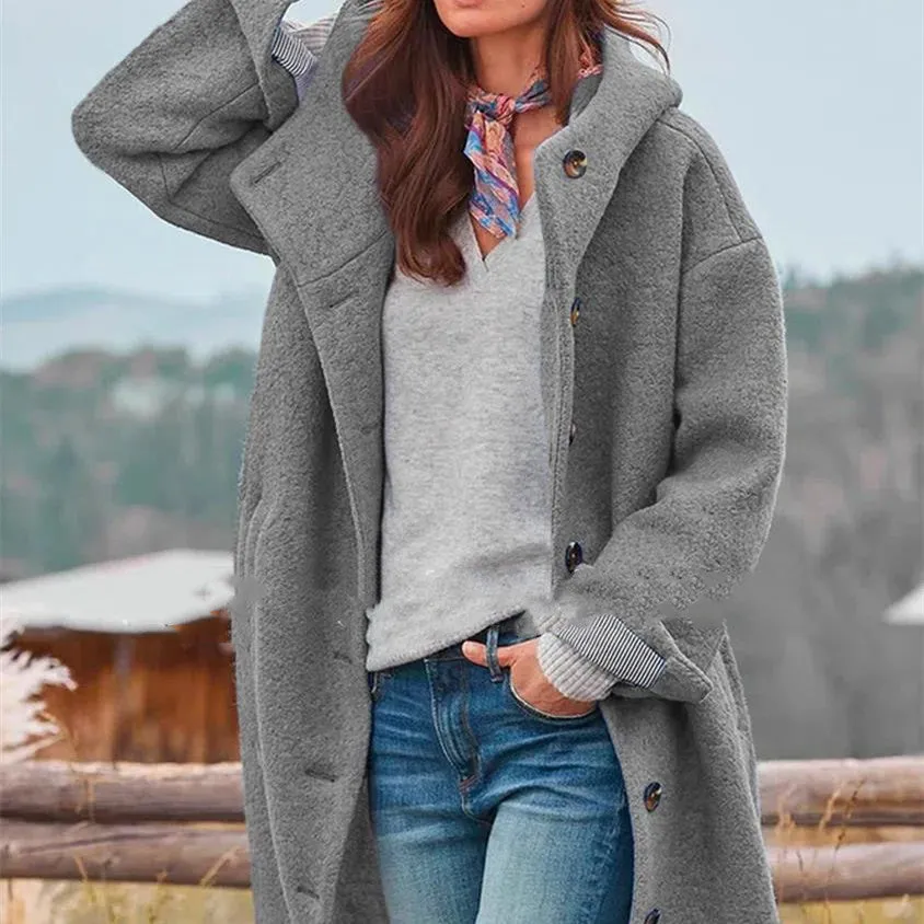 Kate – Fashion Simple Tweed Trench Coat