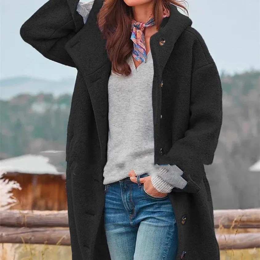 Kate – Fashion Simple Tweed Trench Coat