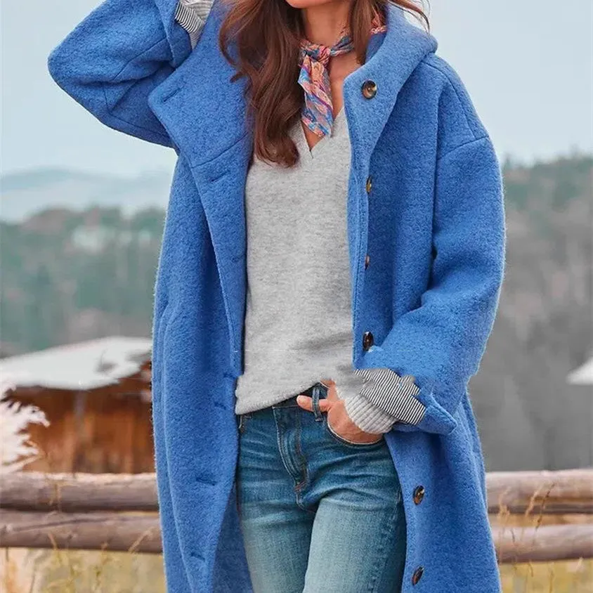 Kate – Fashion Simple Tweed Trench Coat
