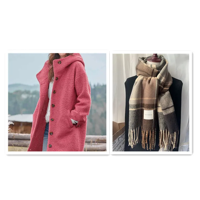 Kate – Fashion Simple Tweed Trench Coat