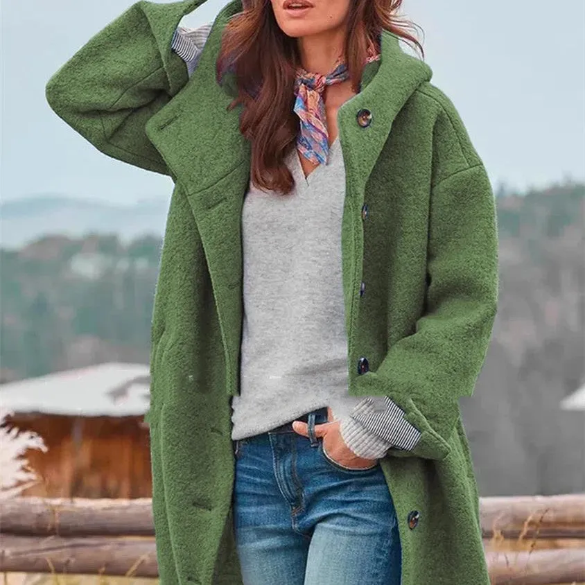 Kate – Fashion Simple Tweed Trench Coat
