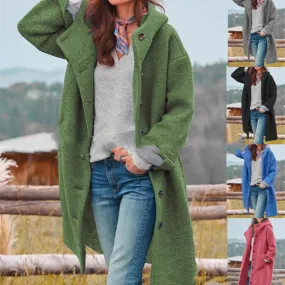 Kate – Fashion Simple Tweed Trench Coat