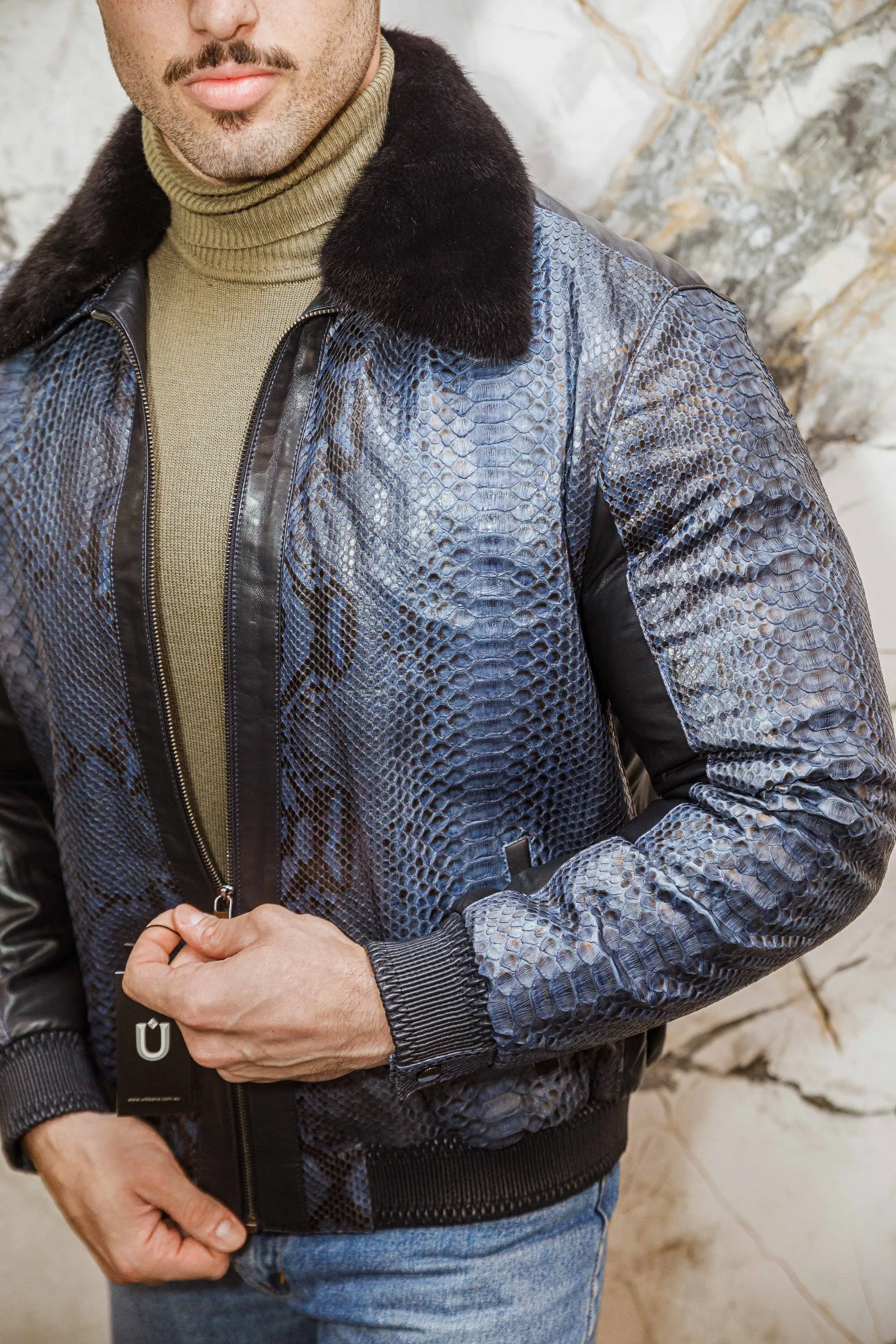 Khaki Turtleneck Sweater
