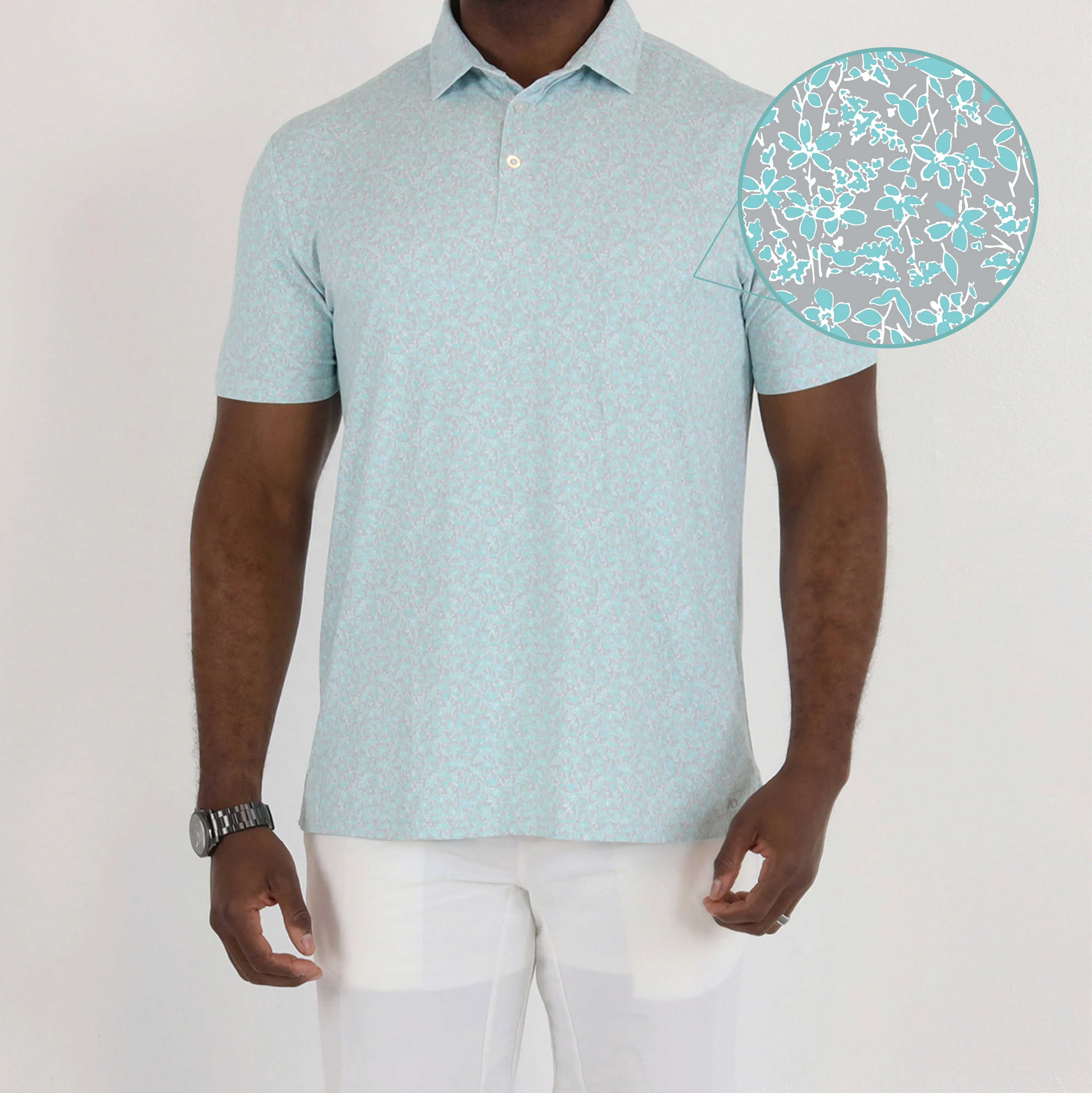 Lia Polo - Steel/Aqua Splash