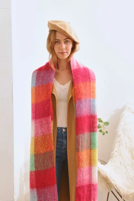 Lmmt Multi Color Oblong Fashion Scarf