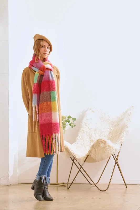 Lmmt Multi Color Oblong Fashion Scarf