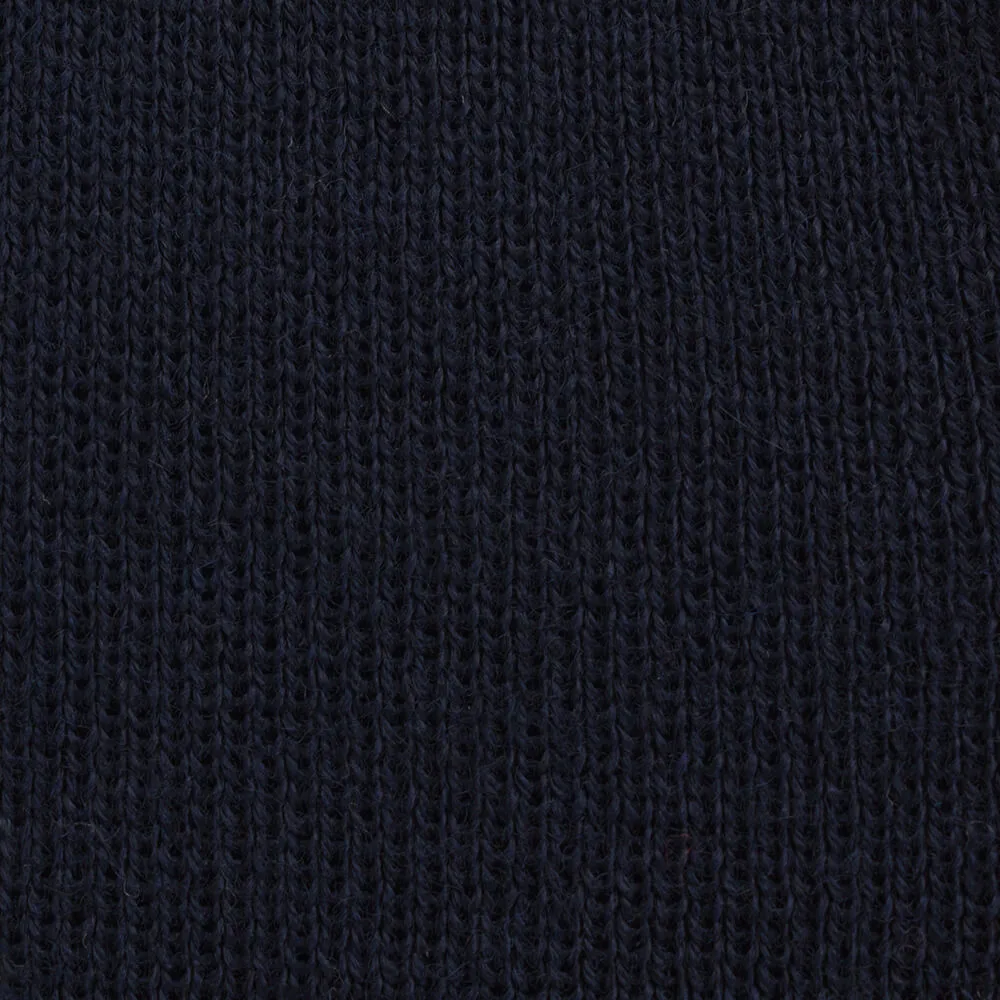 Navy Merino Blend Knitted Waistcoat