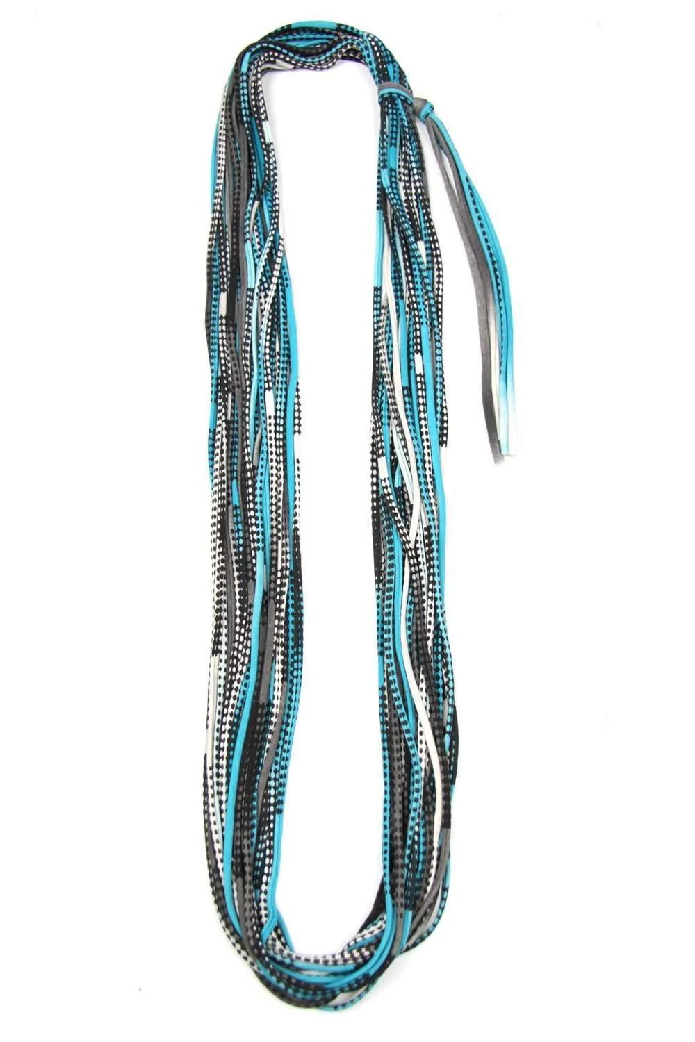 Necklush Infinity Scarf / Turquoise & Black / Unisex