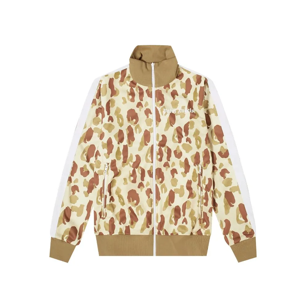 Palm Angels Camouflage Turtleneck Zip-up Jacket