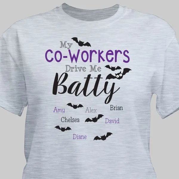 Personalized They Drive Me Batty T-Shirt- Adult