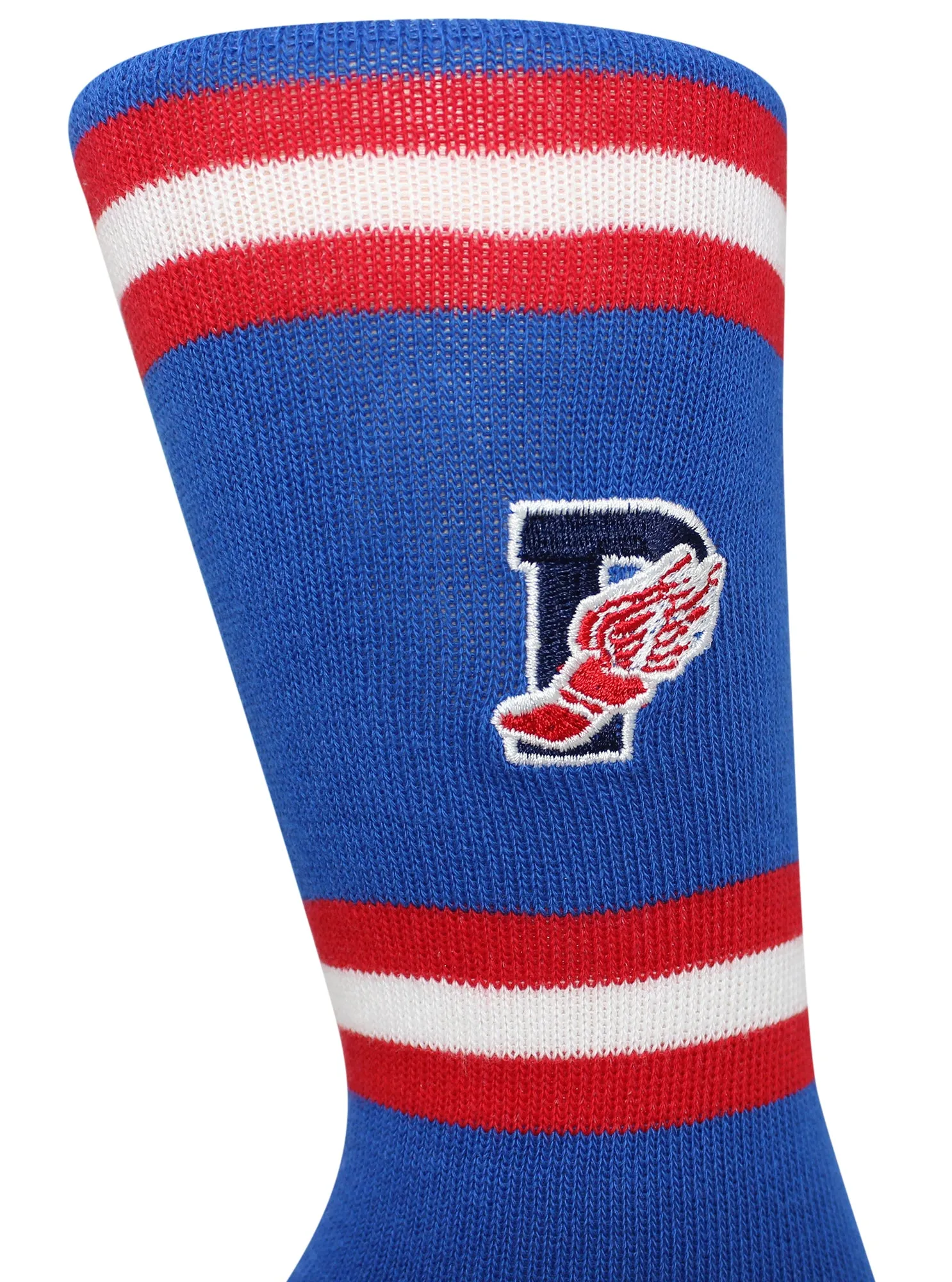Polo Ralph Lauren Men's Single Multi Stripes Embroidered Polo Wing Mercerized Athletic Crew Sock