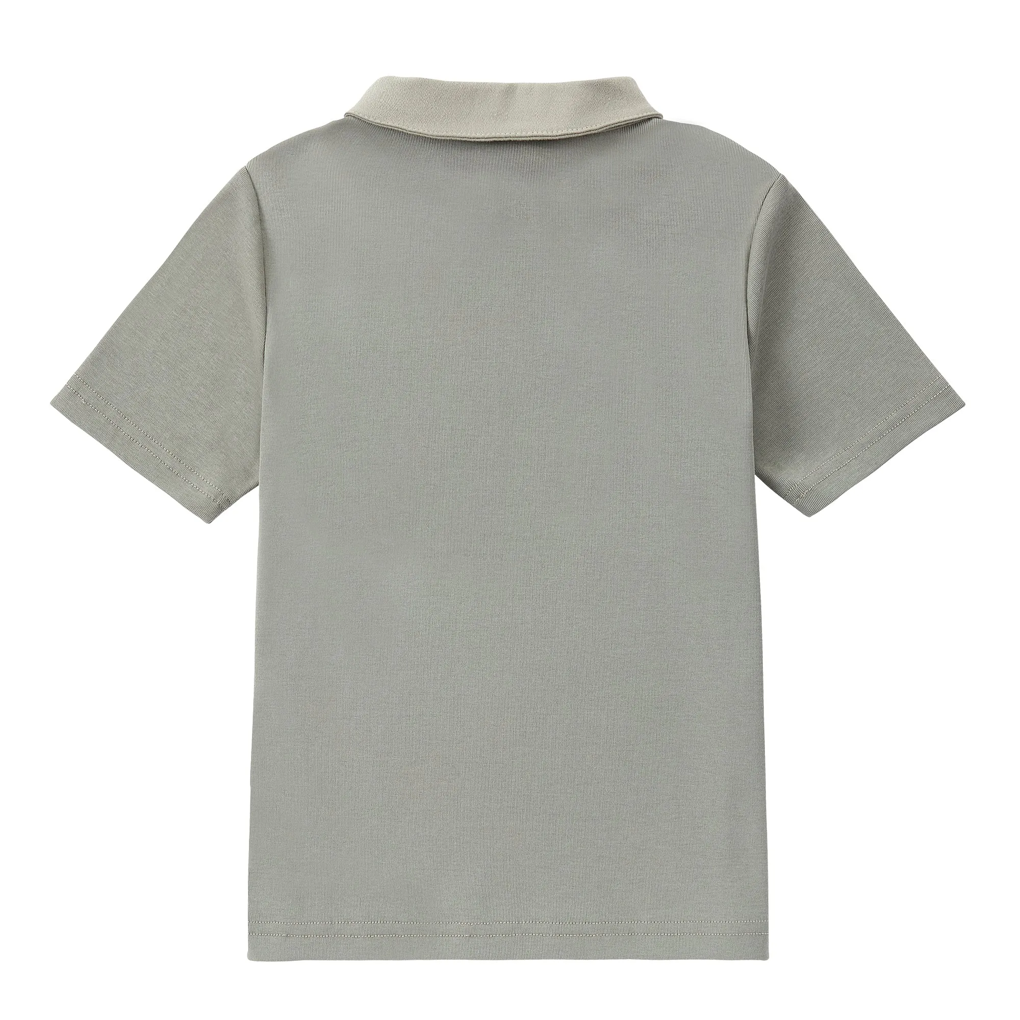 Sage Short Sleeve Polo With Chino Accents