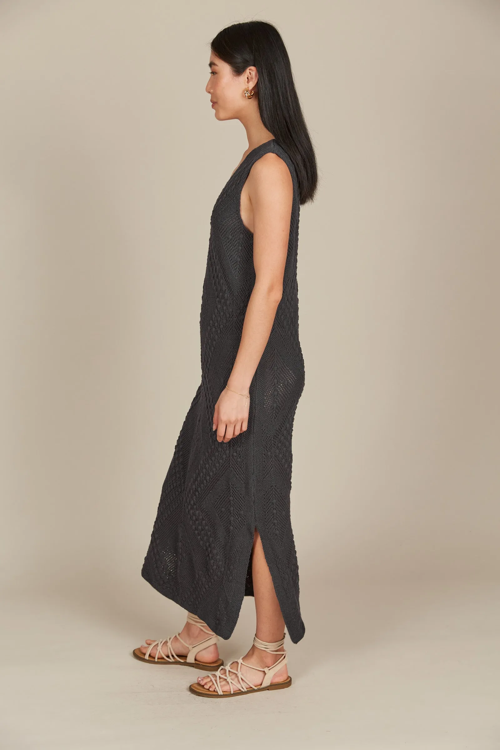 Sylvie Dress - Graphite Crochet