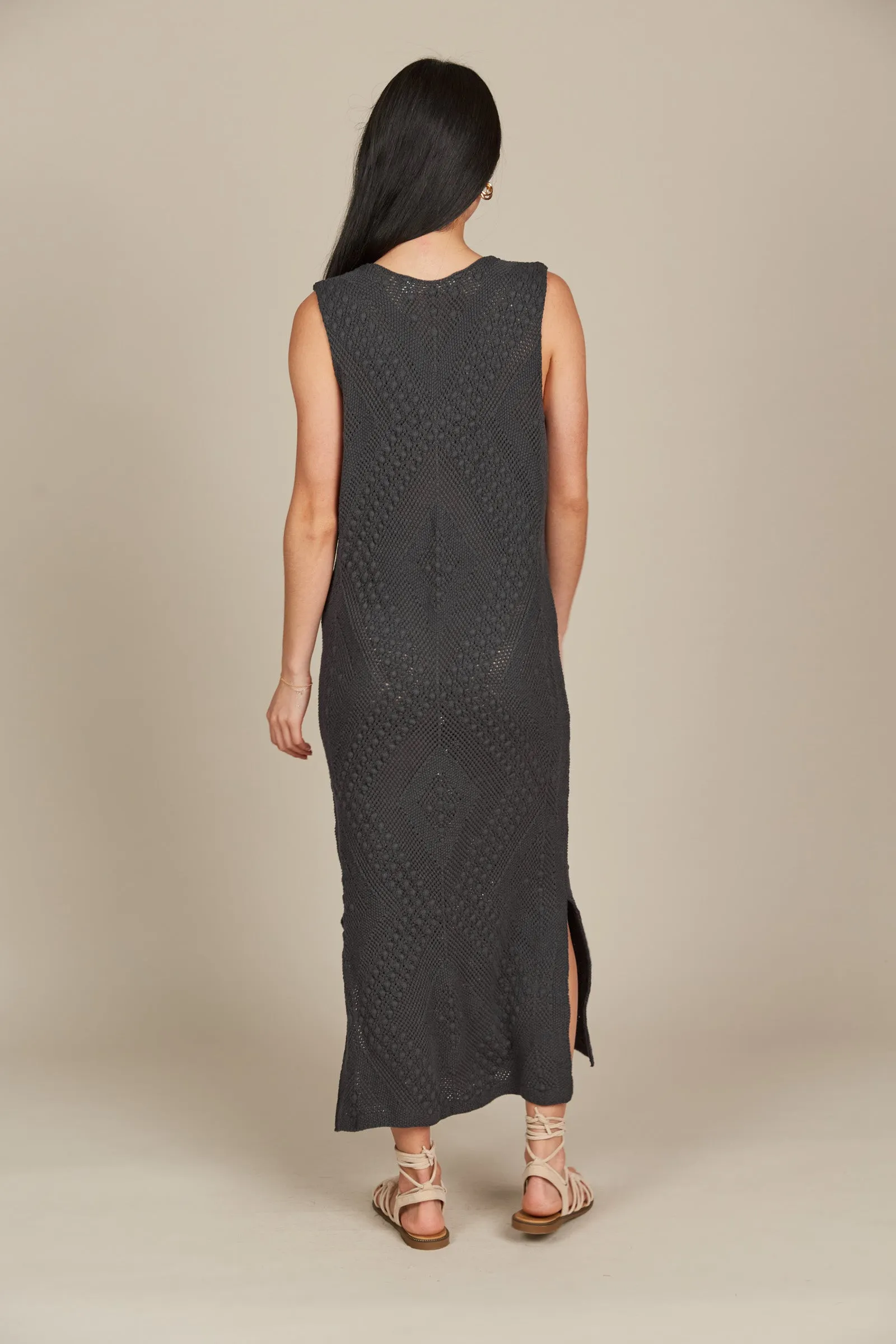 Sylvie Dress - Graphite Crochet