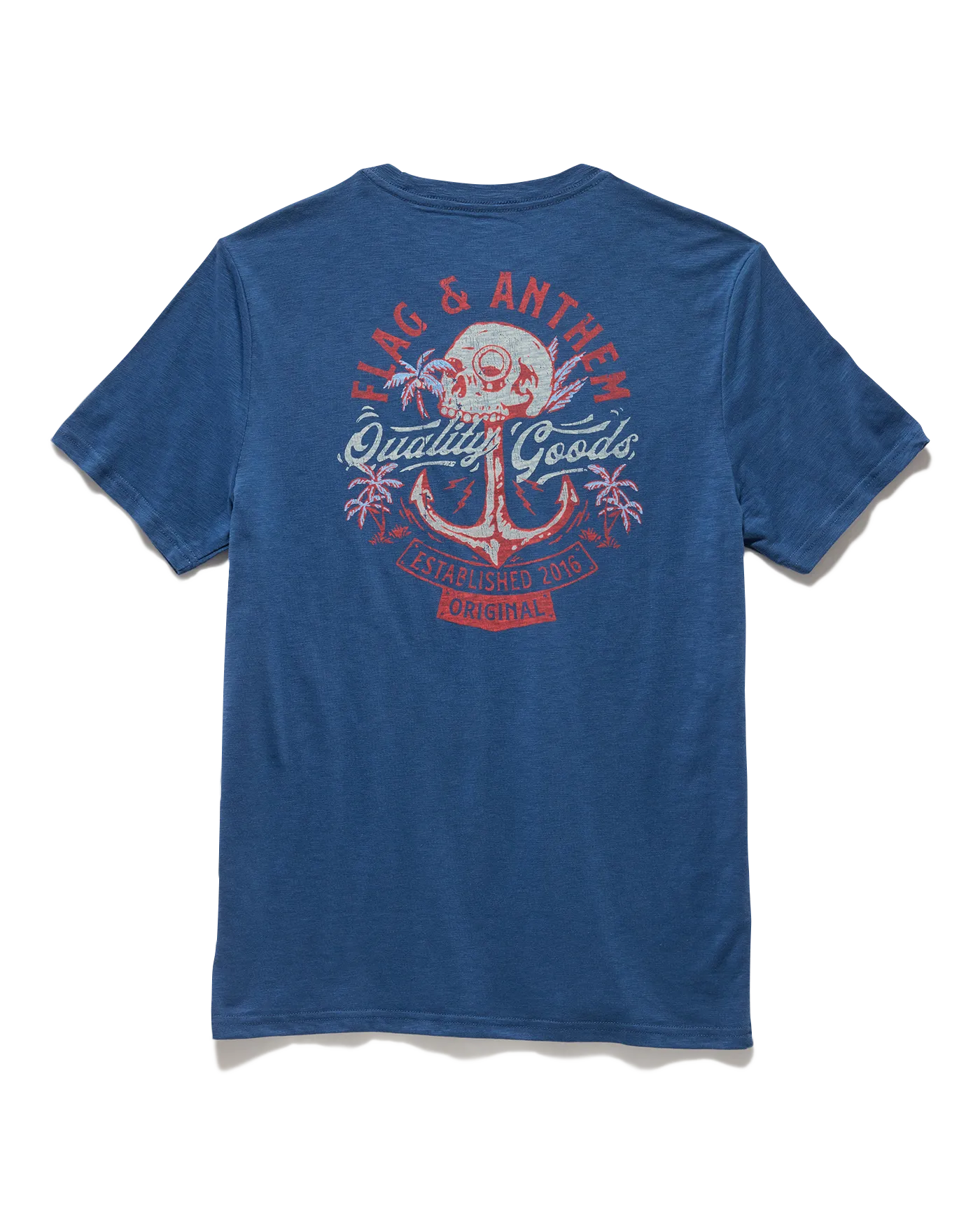 TROPICAL SKULL SLUB TEE