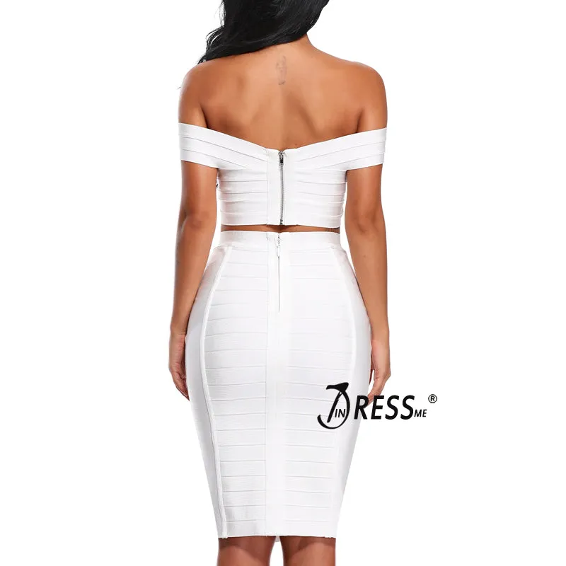 VenusFox Sexy Striped Knee-Length Pencil Bodycon Skirt