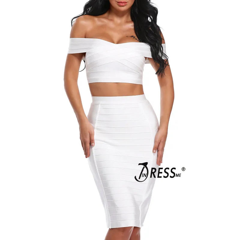 VenusFox Sexy Striped Knee-Length Pencil Bodycon Skirt