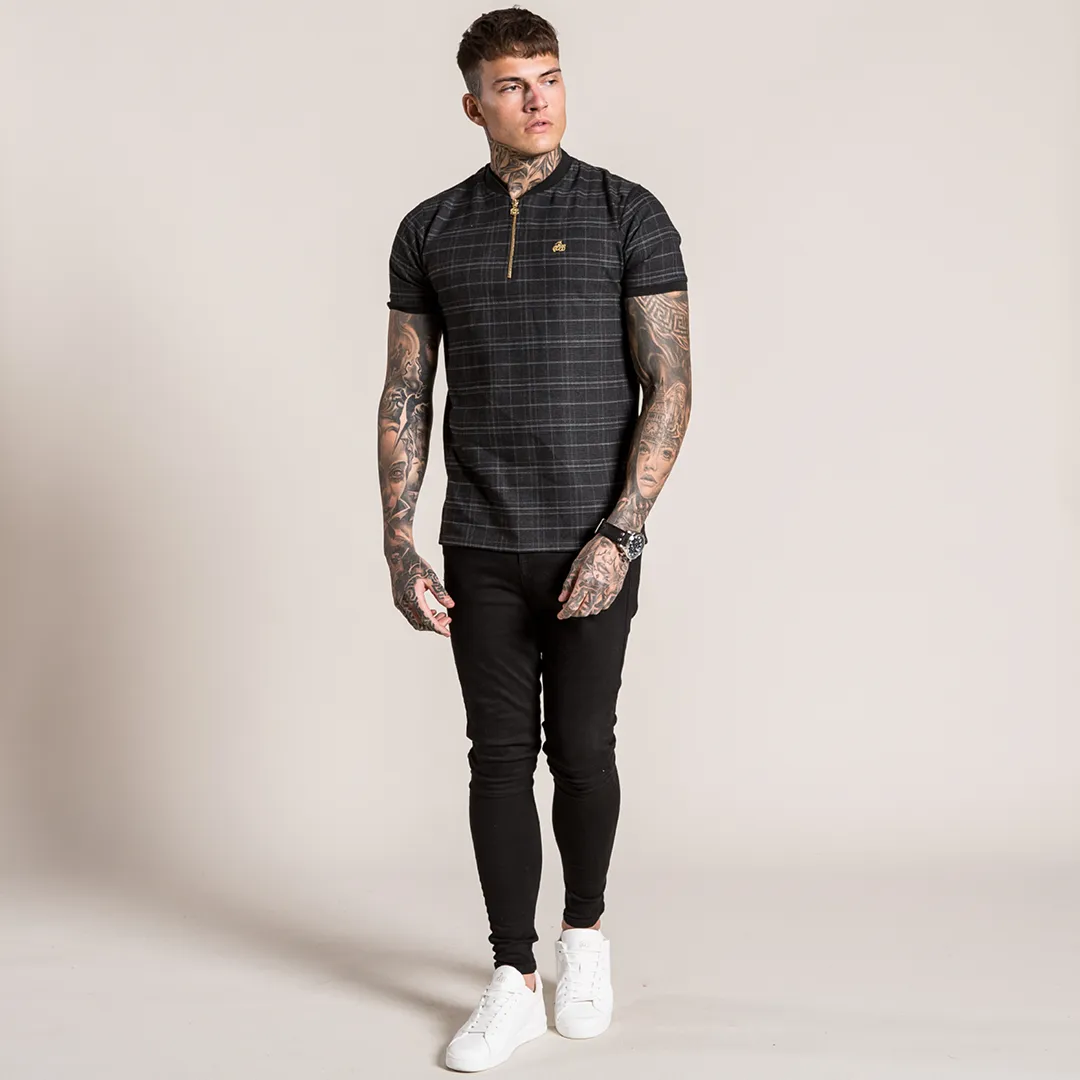 Viera Polo Shirt - Black/Gold