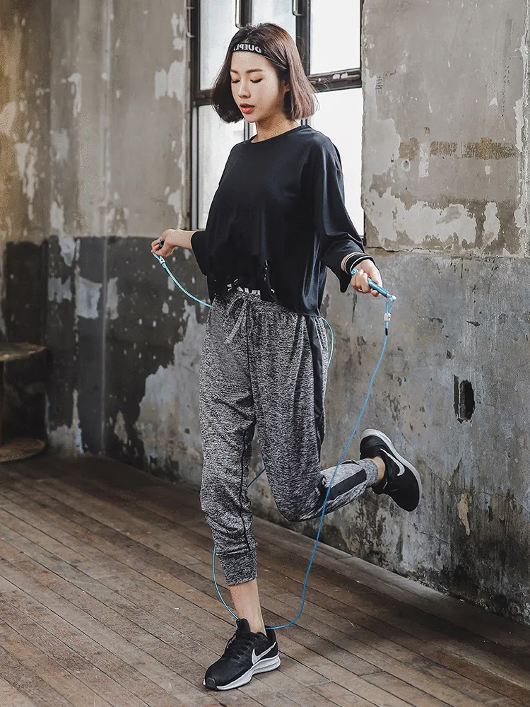 Women Sweatpants - One Stripe on Side/ Letters on Waist