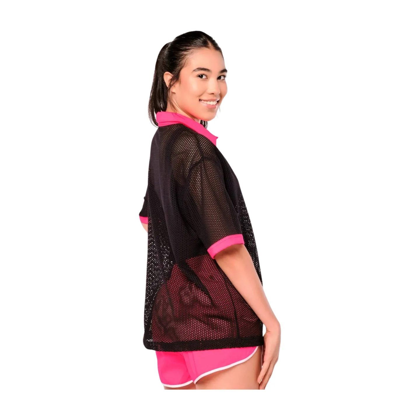 Zumba Prep Oversized Mesh Polo